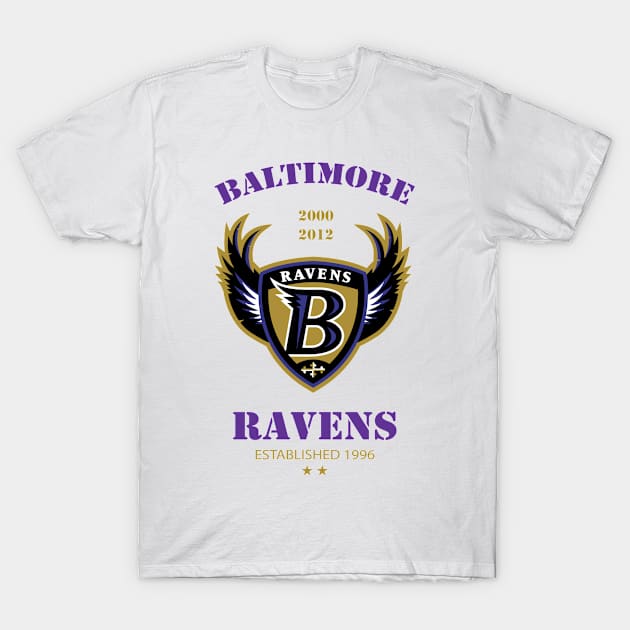 ravens vintage T-Shirt by AksarART